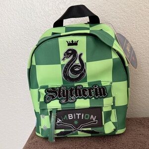 Fred Segal Harry Potter Slytherin Checkered Mini Backpack.